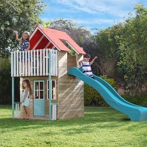 TP Toys Padstow Wooden Playhouse Slide