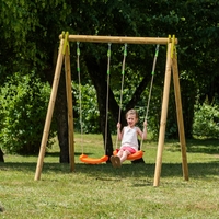 Trigano Jardin Natura Cherry Double Wooden Swing Set