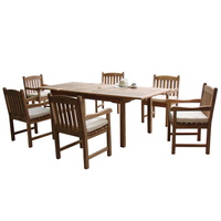 Tuin Solid Teak Table Chairs (Combo 2)