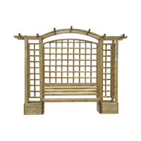 Tuin Trellis Arbour with Planters