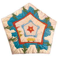 Win Green Cowboy Wigwam Floor Quilt