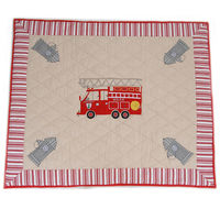 Win Green Fire Station Quilt (Large)