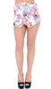 Helena White/Pink Floral Print Skorts