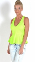Honey Cross Over Peplum Top
