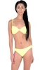 Kelis Yellow Twist Top Frill Bottom Bikini