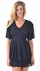 Natalie Black Short Sleeved Open Back Chiffon Skater Dress