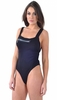Simone Black Zip Front Open Back Bodysuit