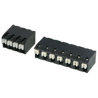 Ast2250202 2 Pole 5mm Pitch Springcon Button PCB Mount Right Angle