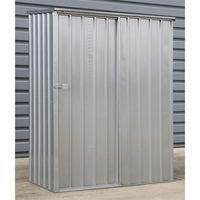 Galvanized Steel Shed 1.5 x 0.8 x 1.9mtr Sliding Door