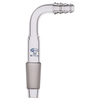 Glassco Adapter Cone with Rubber Tubing Right Angled Connection 14/23