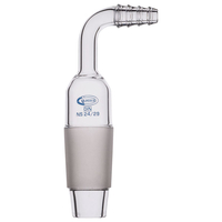 Glassco Adapter Cone with Rubber Tubing Right Angled Connection 24/29