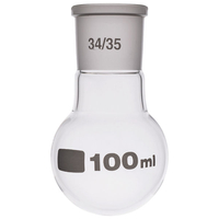 Glassco Jointed Round Bottom Glass Flask with Short Neck 100ml,  34...