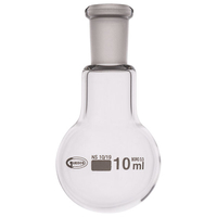 Glassco Jointed Round Bottom Glass Flask with Short Neck 10ml,  10/...