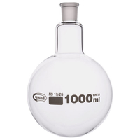 Glassco Jointed Round Bottom Glass Flask with Short Neck 1L,  19/26...