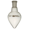 Glassco Pear Shape Single Neck Flask 100ml,  14/23 Pack of 10