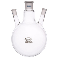 Glassco Round Bottom Flask Three Necks 1000ml Centre Neck 24/29 An...