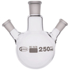 Glassco Round Bottom Flask Three Necks 100ml Centre Neck 19/26 Ang...