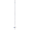 Glassco Straight Bore Burette with Glass Stopcock,  Class B,  50ml