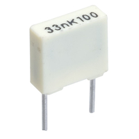 Kemet R82DC4100AA60K 1uf 10% 63V 5mm Polyester Box Capacitor