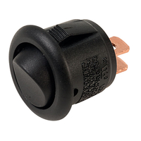 SCI R13-270A BLACK Mini Rocker Switch 2p SPST On-off Panel Mount R...