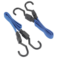 Sealey BCS15 460mm Flat Bungee Cord Set 2pc
