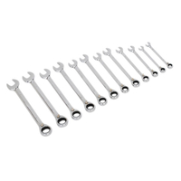 Siegen S0840 Reversible Ratchet Combination Spanner Set 12pc Metric