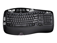 Logitech Wireless Keyboard K350 - keyboard - UK - black