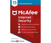 MCAFEE Internet Security 2019 - 1 year for 15 devices
