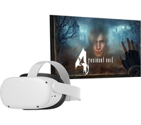 META Quest 2 VR 128 GB Gaming Headset with Resident Evil 4 Bundle