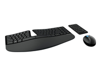 Microsoft Sculpt Ergonomic Desktop - keyboard,  mouse and numeric pad set - UK