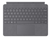 Microsoft Surface Go Type Cover - keyboard - with trackpad,  accelerometer - British English - light charcoal