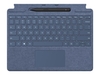 Microsoft Surface Pro Signature Keyboard - keyboard - with touchpad,  accelerometer,  Surface Slim Pen 2 storage and charging tray - QWERTY - English - sapphire - with Slim Pen 2