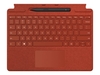 Microsoft Surface Pro Signature Keyboard - keyboard - with touchpad,  accelerometer,  Surface Slim Pen 2 storage and charging tray - QWERTY - UK - poppy red - with Slim Pen 2