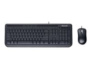 Microsoft Wired Desktop 600 - keyboard and mouse set - English - United Kingdom - black