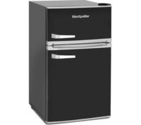 MONTPELLIER Retro MAB2035K Undercounter Fridge Freezer - Black