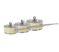 MORPHY RICHARDS 46392 Accents 3-piece Saucepan Set - Cream