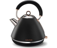 MORPHY RICHARDS Accents 102104 Traditional Kettle - Black & Rose Gold