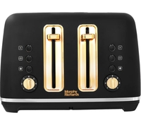 MORPHY RICHARDS Accents 242047 4-Slice Toaster - Black & Gold