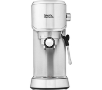 MORPHY RICHARDS Compact Espresso Coffee Machine - Stainless Steel