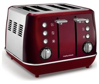 MORPHY RICHARDS Evoke One 4-Slice Toaster - Red