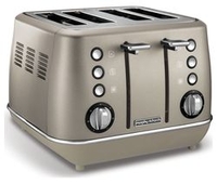 MORPHY RICHARDS Evoke Premium 4-Slice Toaster - Platinum