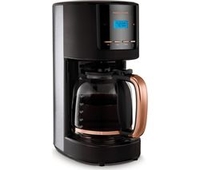 MORPHY RICHARDS Rose Gold Collection 162030 Filter Coffee Machine - Black & Rose Gold