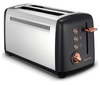 MORPHY RICHARDS Rose Gold Collection 245036 4-Slice Toaster - Black & Rose Gold