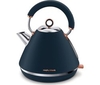 MORPHY RICHARDS Rose Gold Collection Accents 102039 Traditional Kettle - Blue & Rose Gold