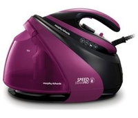MORPHY RICHARDS Speed Steam Pro Intellitemp 332102 Steam Generator Iron - Black & Purple