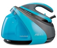 MORPHY RICHARDS Speed Steam Pro Intellitemp 332103 Steam Generator Iron - Black & Teal