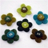 Habico Felt Shapes 2.5cm Flower with Cir