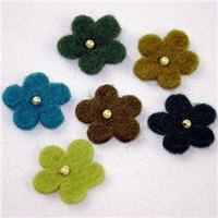 Habico Felt Shapes 2.5cm Mini Flower wit