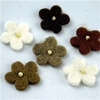 Habico Felt Shapes 2.5cm Mini Flower wit
