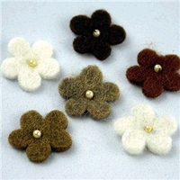 Habico Felt Shapes 2.5cm Mini Flower wit